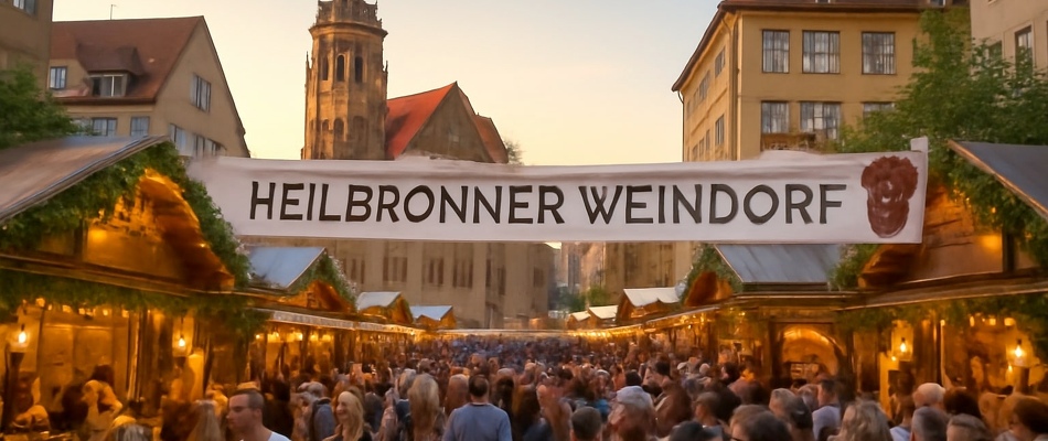53. Heilbronner Weindorf, Do. 11. bis Sa. 20. September, Heilbronner Innenstadt - Heilbronner Weindorf